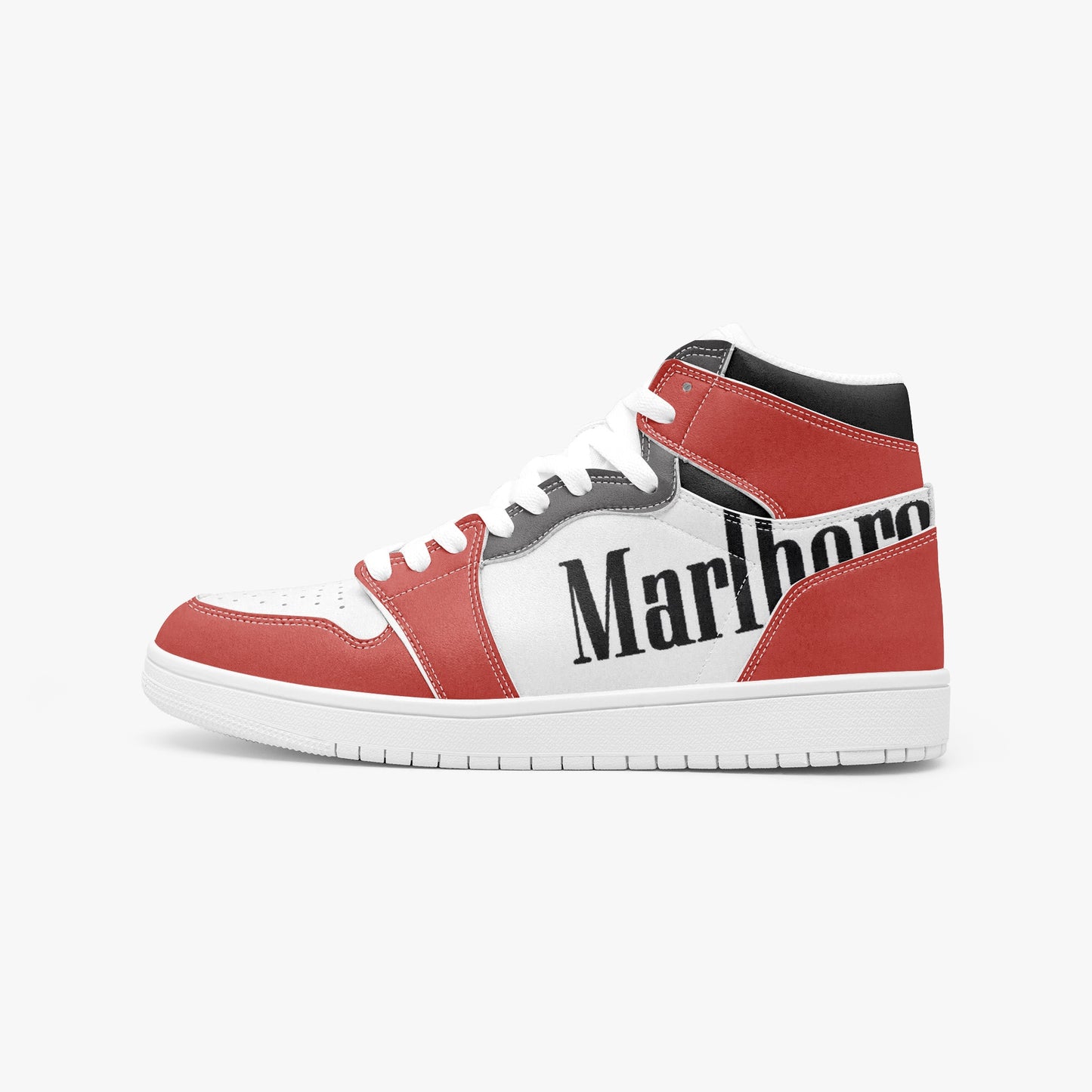 Air Marlboros leather sneakers inspired by classic motorsports heritage. Designed for unisex wear with a sleek, custom look.