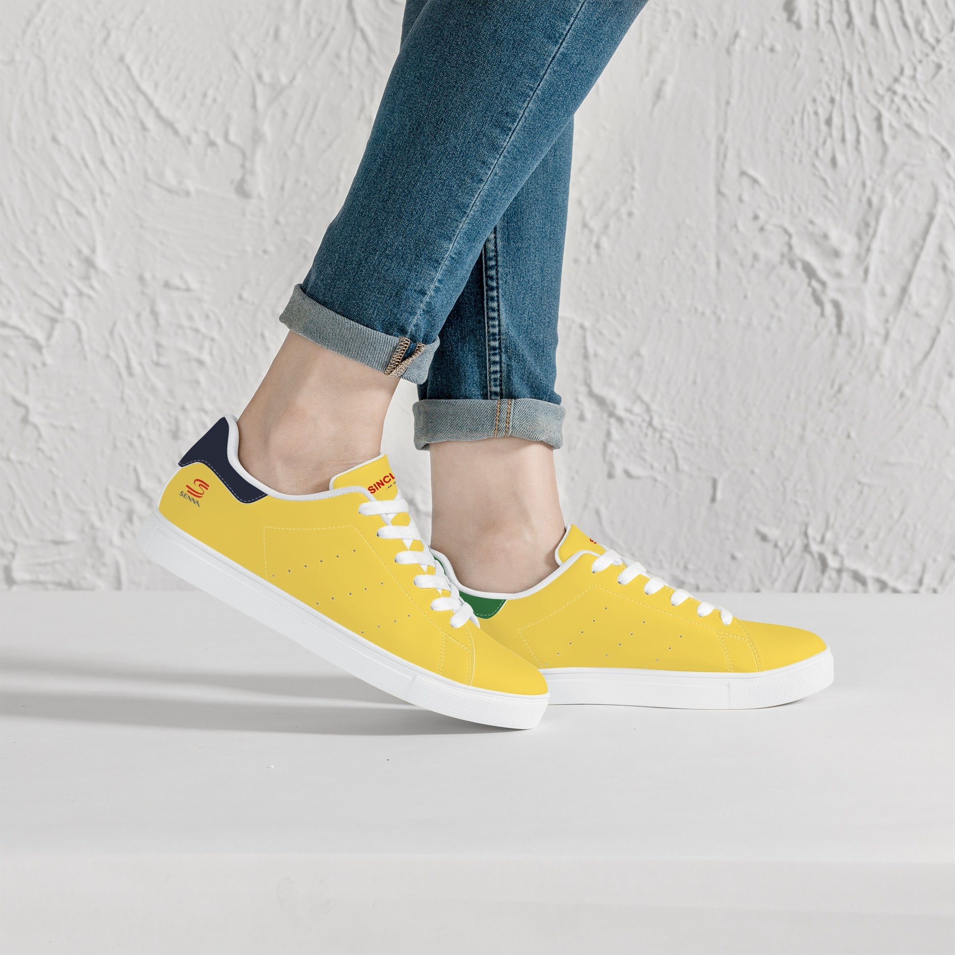 Brazil Low sneakers worn by model - a perfect combination of motorsports heritage and modern street style.